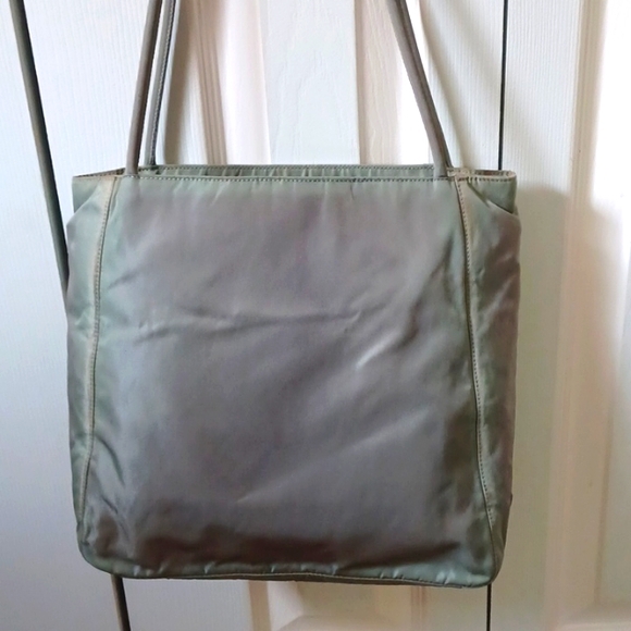 Prada Green Nylon Shoulder Tote - Picture 2 of 8